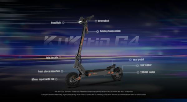 Elektrinis paspirtukas KuKirin G4 70km/h  2025 naujausias modelis